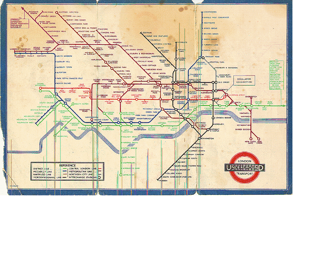 1937 Underground map