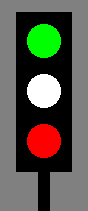 Green/white/red signal
